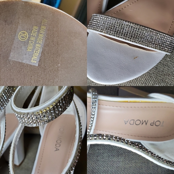 White Top Moda Heels - Picture 2 of 4